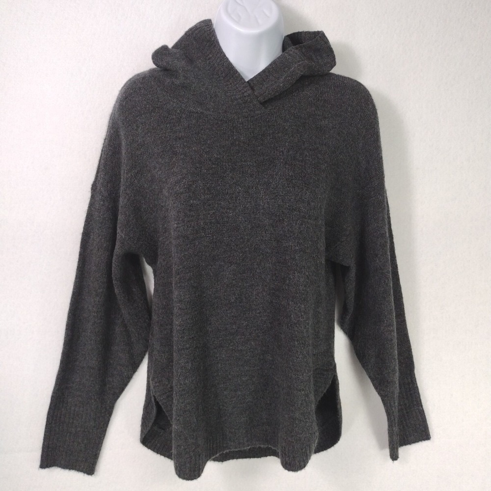Gap Hoodie Sweater Women's XS Petite Pullover Stretch Gray Cozy Warm Comfycore